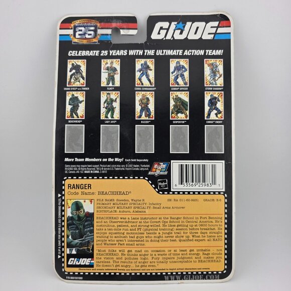 2007 Hasbro G.I. Joe: A Real American Hero Ranger Beachhead Action Figure NEW - Picture 2 of 8